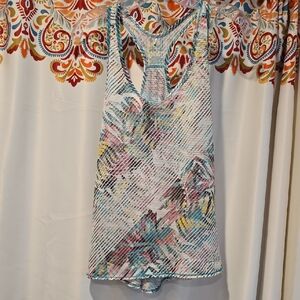 Prana Tropical Multicolor Burnout Tank